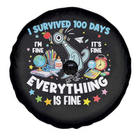 I Survived 100 Days Of School Spare Tire Cover Funny Pigeon 100th Day Teacher