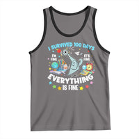 I Survived 100 Days Of School Tank Top Funny Pigeon 100th Day Teacher