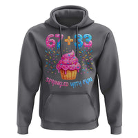 100th Day of School Girl Hoodie 67 33 100 Days Sprinkled With Fun Cupcake Six Seven Meme