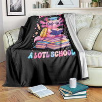 Axolotl 100 Days Of School Throw Blanket 100 Days Is Alotl School