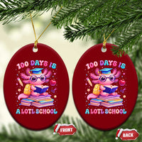 Axolotl 100 Days Of School Ceramic Ornament 100 Days Is Alotl School