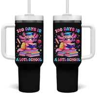 Axolotl 100 Days Of School Tumbler With Handle 100 Days Is Alotl School