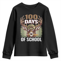 Deer 100 Days Of School Youth Sweatshirt Camo Bucked 100 Days Smarter