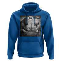 Funny 67 Meme Bigfoot Alien Hoodie Six Seven Sasquatch Area 51 UFO Conspiracy