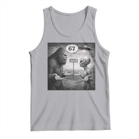 Funny 67 Meme Bigfoot Alien Tank Top Six Seven Sasquatch Area 51 UFO Conspiracy