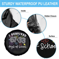 I Survived 67 33 100 Days of School Spare Tire Cover Funny 100th Day of School Flowers