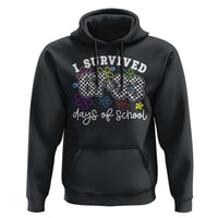 I Survived 67 33 100 Days of School Hoodie Funny 100th Day of School Flowers