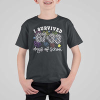 I Survived 67 33 100 Days of School T Shirt For Kid Funny 100th Day of School Flowers