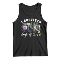 I Survived 67 33 100 Days of School Tank Top Funny 100th Day of School Flowers