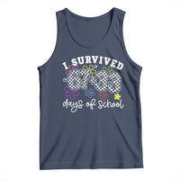 I Survived 67 33 100 Days of School Tank Top Funny 100th Day of School Flowers