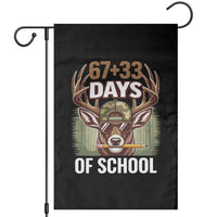 100 Days Of School Garden Flag Funny 67 Six Seven Meme Deer School