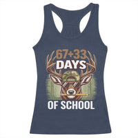 100 Days Of School Racerback Tank Top Funny 67 Six Seven Meme Deer School