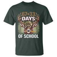100 Days Of School T Shirt Funny 67 Six Seven Meme Deer School
