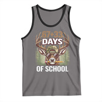 100 Days Of School Tank Top Funny 67 Six Seven Meme Deer School