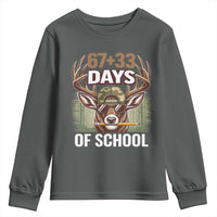 100 Days Of School Youth Sweatshirt Funny 67 Six Seven Meme Deer School