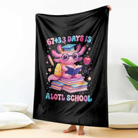 Axolotl 100 Days Of School Throw Blanket 100 Days Is Alotl School 67 33 Six Seven Meme