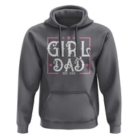 Girl Dad Est. 2025 Hoodie Pink Dad First Fathers Day