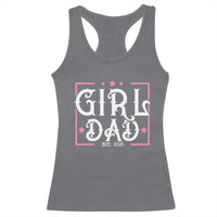 Girl Dad Est. 2025 Racerback Tank Top Pink Dad First Fathers Day