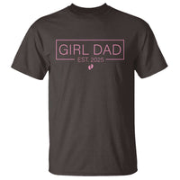 Girl Dad Est. 2025 T Shirt Expect Baby 2025 Fathers Day