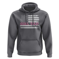 Dad Of Girl Est. 2025 Hoodie Father Girl To Be 2025 Daddy Fathers Day USA Flag