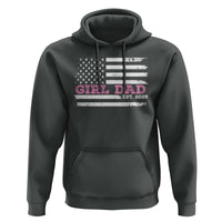 Dad Of Girl Est. 2025 Hoodie Father Girl To Be 2025 Daddy Fathers Day USA Flag
