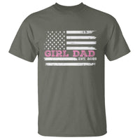Dad Of Girl Est. 2025 T Shirt Father Girl To Be 2025 Daddy Fathers Day USA Flag