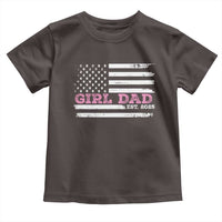 Dad Of Girl Est. 2025 Toddler T Shirt Father Girl To Be 2025 Daddy Fathers Day USA Flag