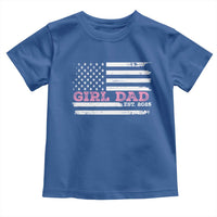 Dad Of Girl Est. 2025 Toddler T Shirt Father Girl To Be 2025 Daddy Fathers Day USA Flag