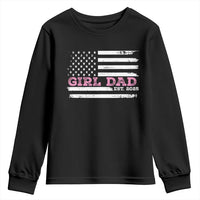 Dad Of Girl Est. 2025 Youth Sweatshirt Father Girl To Be 2025 Daddy Fathers Day USA Flag