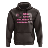 Dad Of Girl Est. 2025 Hoodie Father Girl To Be 2025 Daddy Camouflage Camo Flag