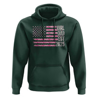 Dad Of Girl Est. 2025 Hoodie Father Girl To Be 2025 Daddy Camouflage Camo Flag