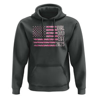 Dad Of Girl Est. 2025 Hoodie Father Girl To Be 2025 Daddy Camouflage Camo Flag