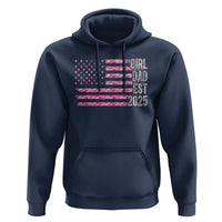 Dad Of Girl Est. 2025 Hoodie Father Girl To Be 2025 Daddy Camouflage Camo Flag