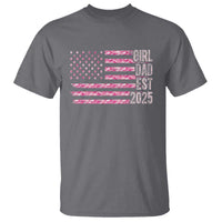 Dad Of Girl Est. 2025 T Shirt Father Girl To Be 2025 Daddy Camouflage Camo Flag