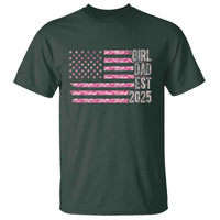 Dad Of Girl Est. 2025 T Shirt Father Girl To Be 2025 Daddy Camouflage Camo Flag