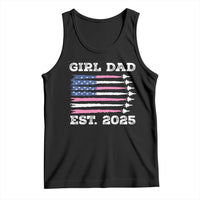 Girl Dad Est. 2025 Tank Top American USA Flag Pink Dad Fathers Day