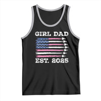 Girl Dad Est. 2025 Tank Top American USA Flag Pink Dad Fathers Day