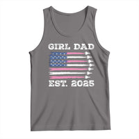 Girl Dad Est. 2025 Tank Top American USA Flag Pink Dad Fathers Day