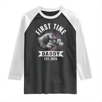 Girl Dad Est. 2025 Raglan Shirt Fist Time Daddy To Be