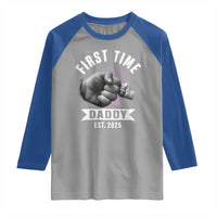 Girl Dad Est. 2025 Raglan Shirt Fist Time Daddy To Be
