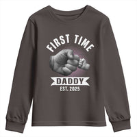 Girl Dad Est. 2025 Youth Sweatshirt Fist Time Daddy To Be