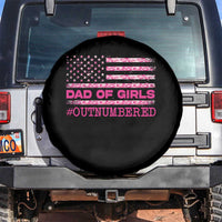 Dad Of Girls Spare Tire Cover Funny Girl Dads Pink Camo American Flag