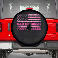 Dad Of Girls Spare Tire Cover Funny Girl Dads Pink Camo American Flag