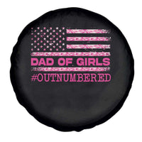 Dad Of Girls Spare Tire Cover Funny Girl Dads Pink Camo American Flag