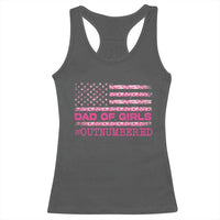 Dad Of Girls Racerback Tank Top Funny Girl Dads Pink Camo American Flag
