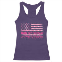 Dad Of Girls Racerback Tank Top Funny Girl Dads Pink Camo American Flag