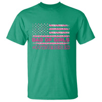Dad Of Girls T Shirt Funny Girl Dads Pink Camo American Flag