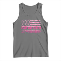 Dad Of Girls Tank Top Funny Girl Dads Pink Camo American Flag