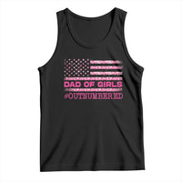 Dad Of Girls Tank Top Funny Girl Dads Pink Camo American Flag