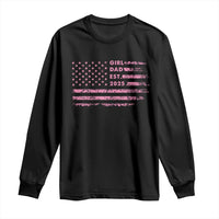 Girl Dad Est. 2025 Long Sleeve Shirt Expect Baby Fathers Day USA Flag